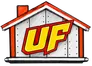 Logo UF représentant une maison stylisée